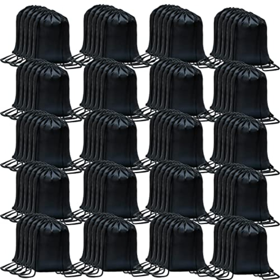 Drawstring Gym Bag - 100 Pack Drawstring Backpack Bulk Drawstring