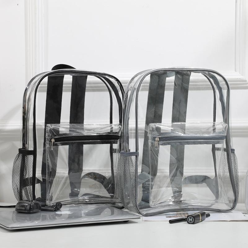 Transparent PVC Outdoor Sports – Canvas Backpack Casual recenzja i cena