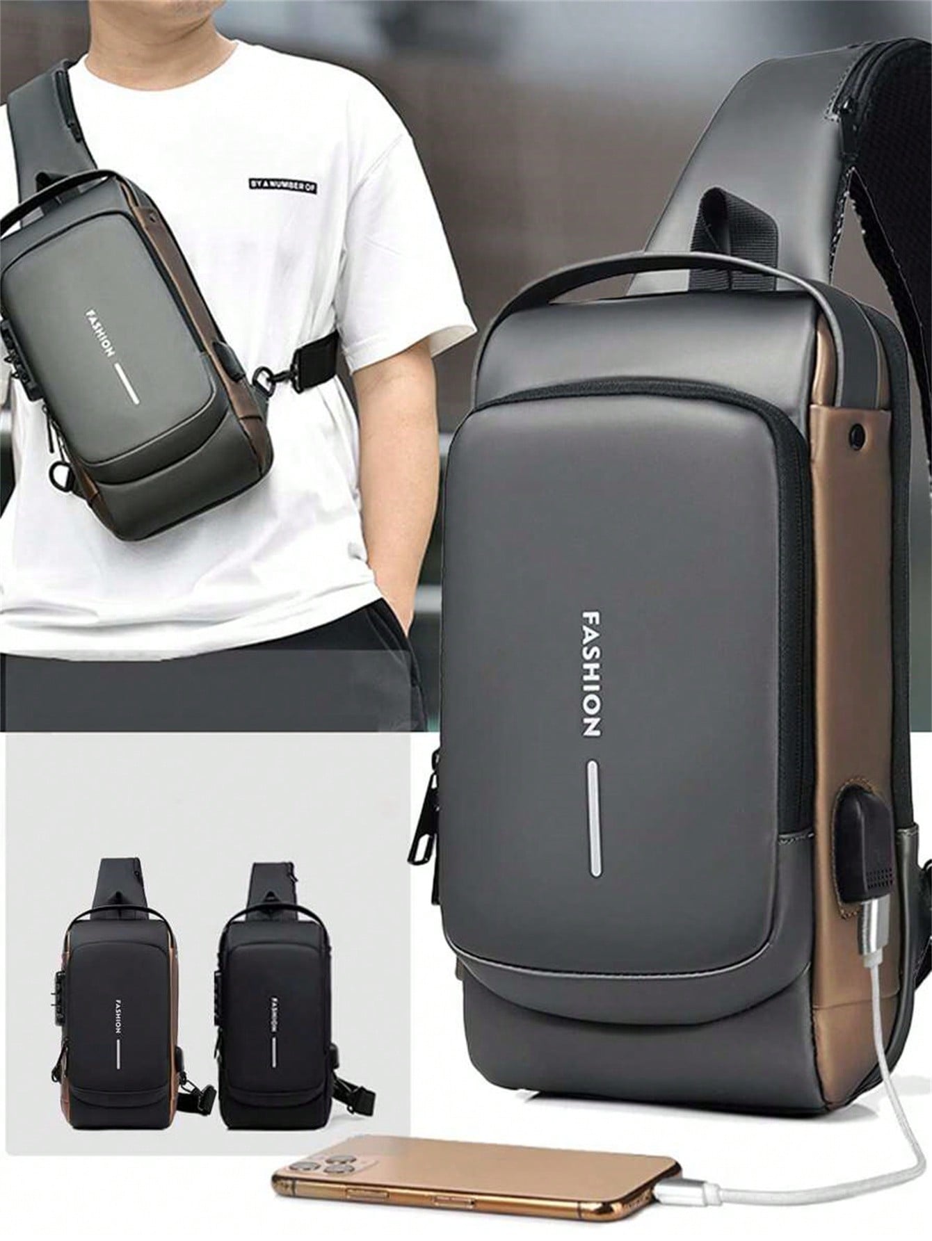 Men's Bags Shoulder Messenger  – Sling Backpack Shoulder recenzja i cena