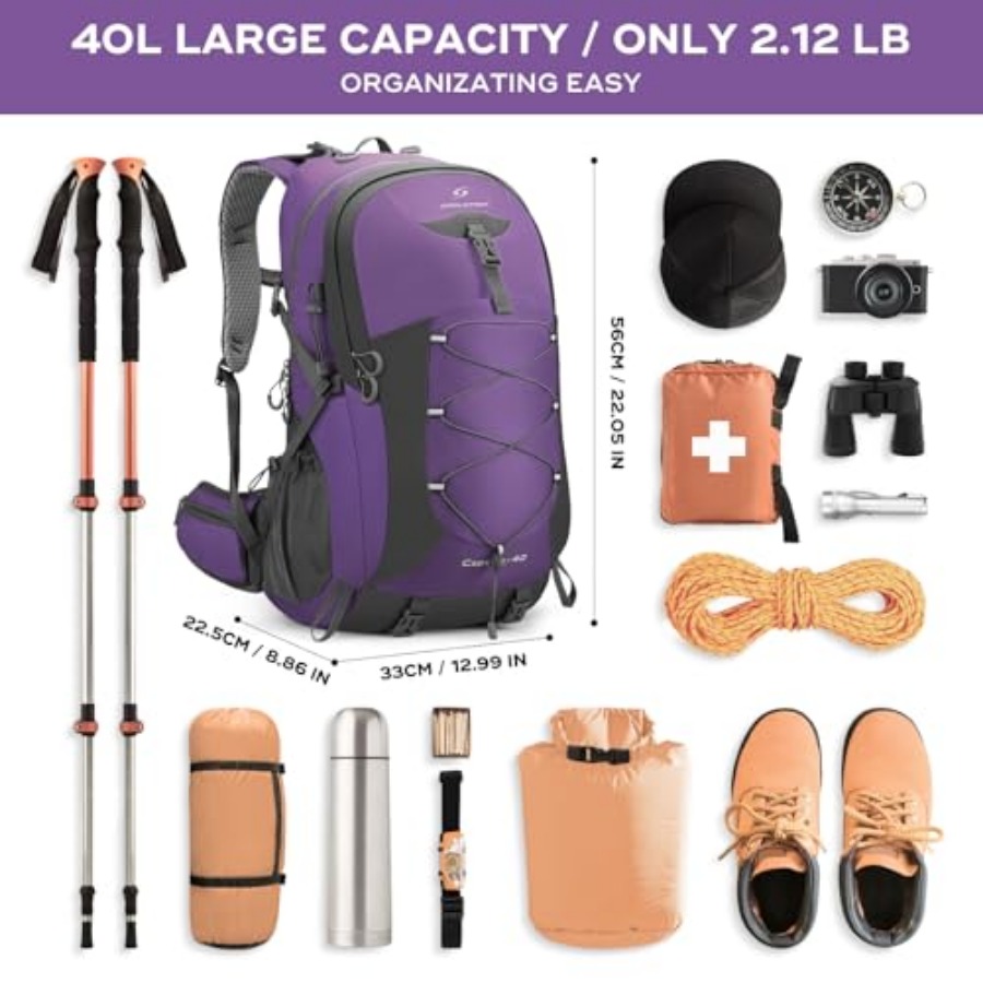 Hiking Backpack, Camping Backp – Hiking Backpack Waterproof recenzja i cena