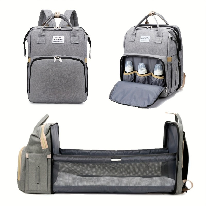 Fashionable Folding Baby Crib  – Backpack Diaper Bag recenzja i cena