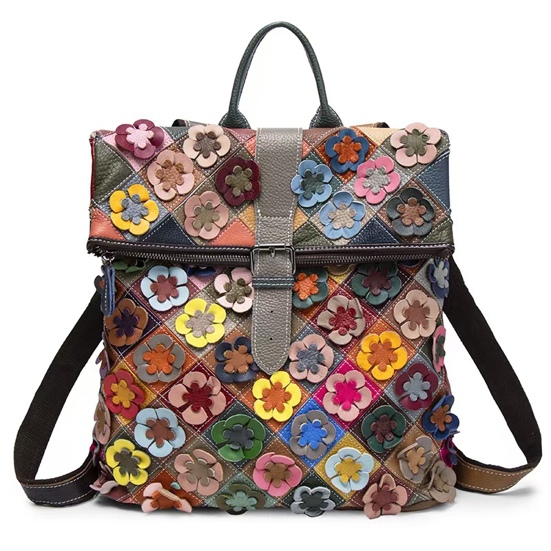 Vintage Women Genuine Leather  – Fashion Backpack Women recenzja i cena