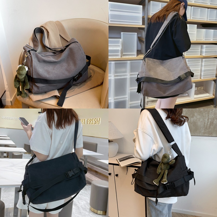 【New Arrival】Black Canvas Cros – Canvas Backpack Casual recenzja i cena