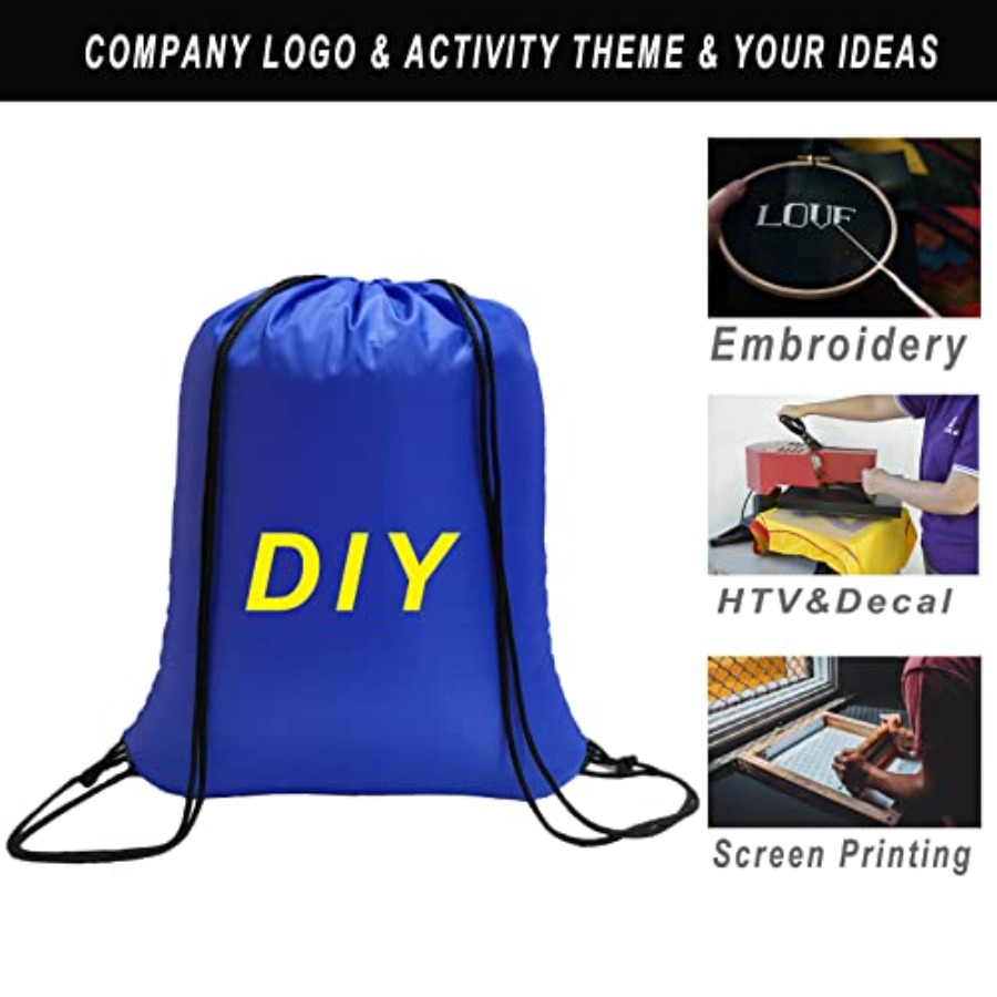 100 Pack Drawstring Bags Bulk, – Drawstring Gym Bag recenzja i cena