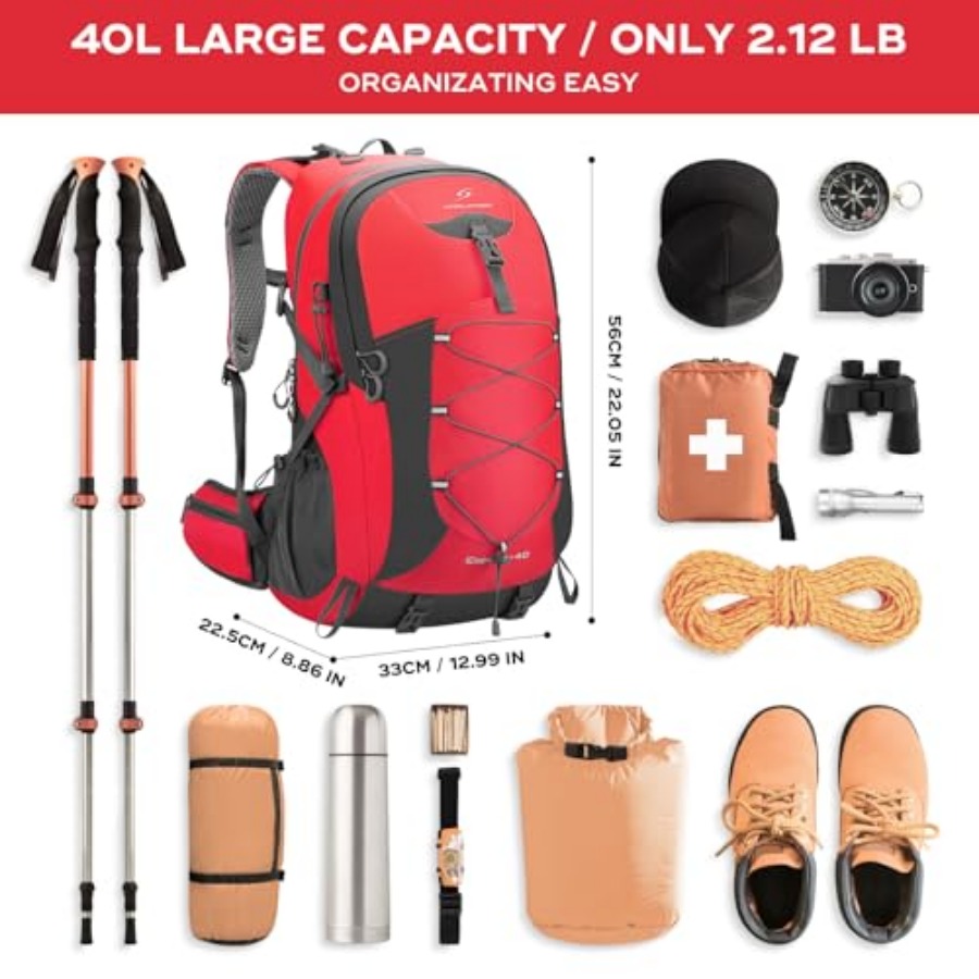 Hiking Backpack, Camping Backp – Hiking Backpack Waterproof recenzja i cena