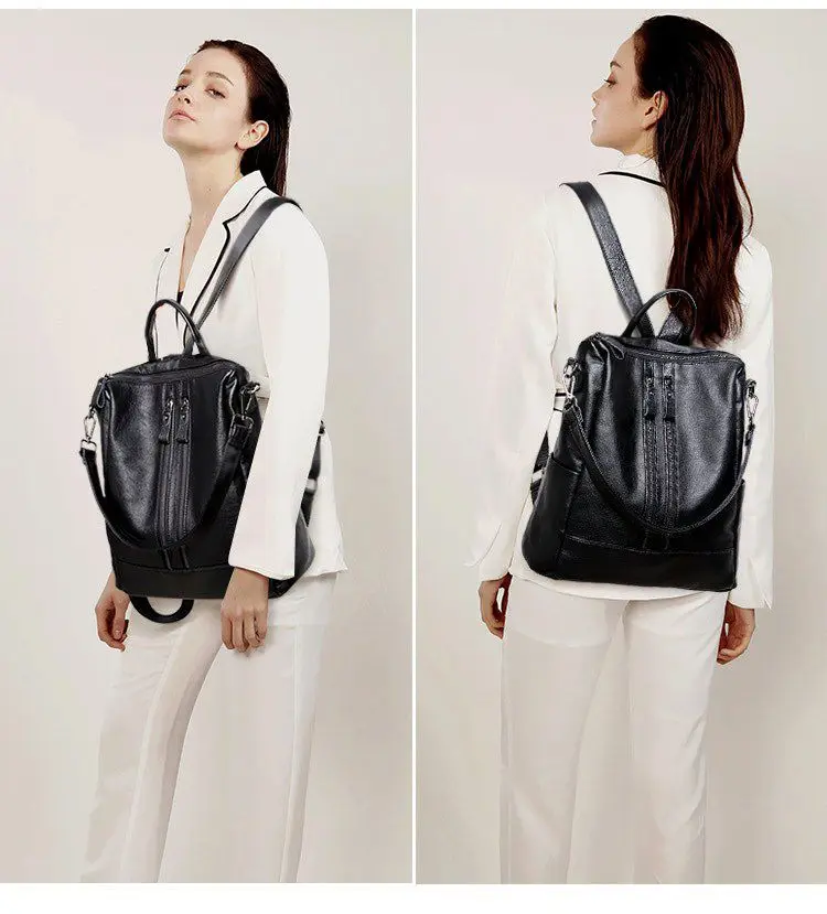 Women Soft Leather Backpack Sc – Canvas Backpack Casual recenzja i cena