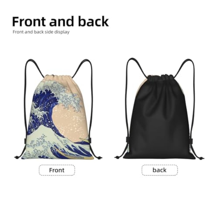 Japanese Kanagawa Ocean Great  – Drawstring Gym Bag recenzja i cena