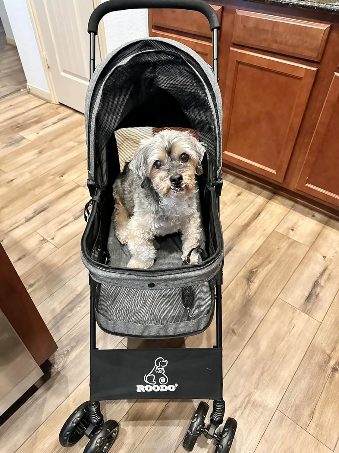 4 Wheel Dog Cat Pet Stroller,  – Foldable Backpack Small recenzja i cena