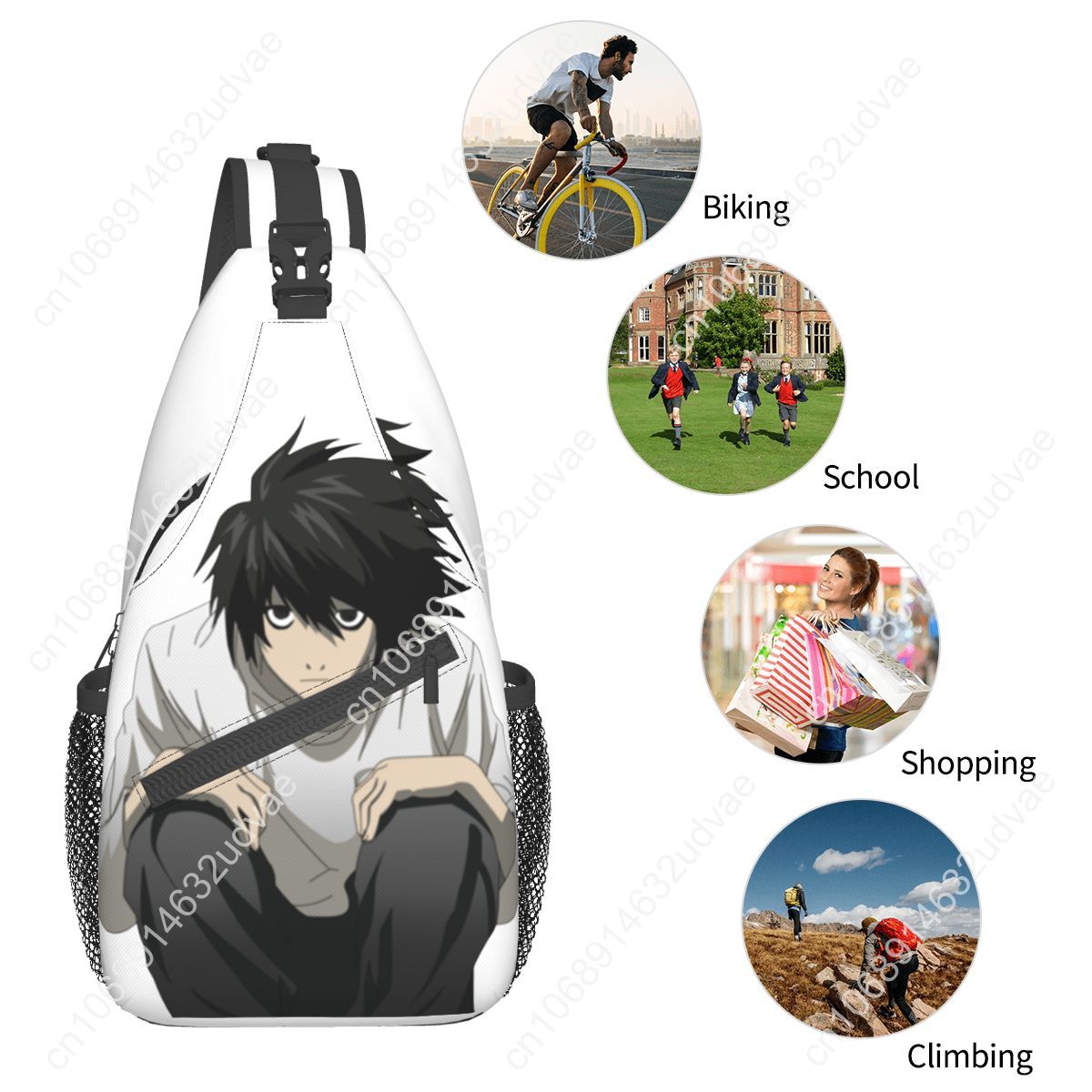 L Death Note Sling Bags Chest  – Sling Backpack Shoulder recenzja i cena
