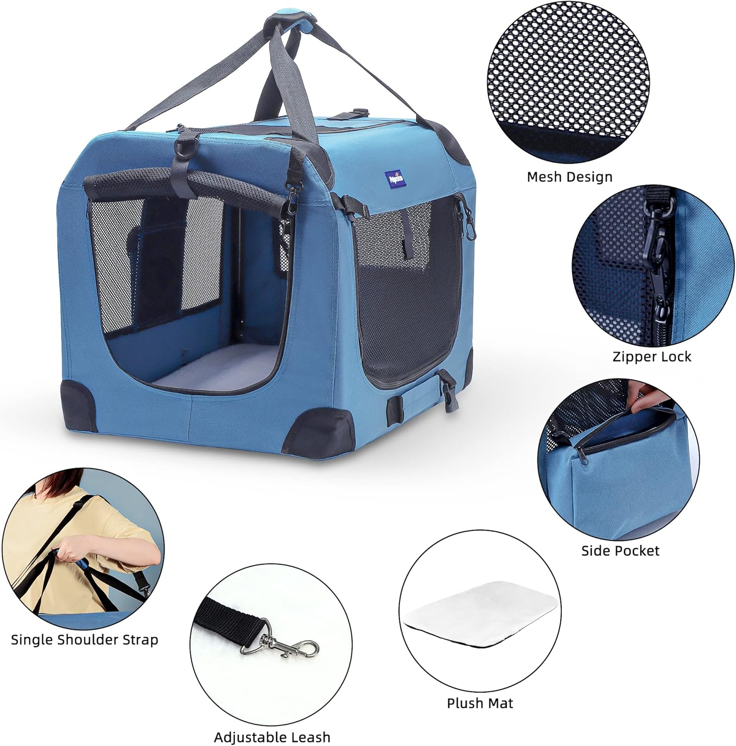 Portable Collapsible Dog Crate – Foldable Backpack Small recenzja i cena