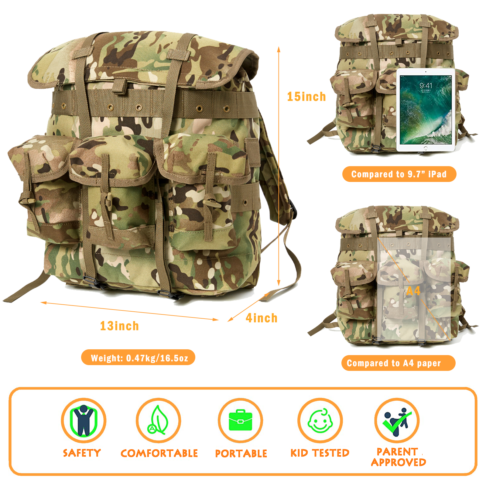 MT Mini Alice Pack for Kids, M – Rucksack Military Style recenzja i cena