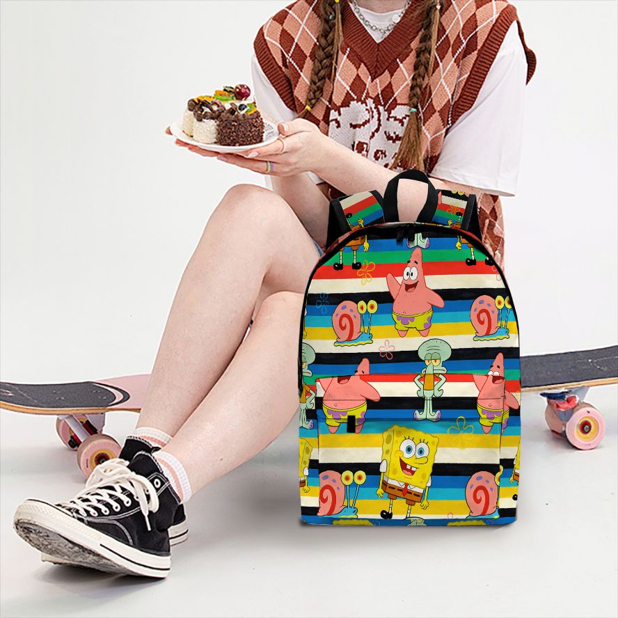 SpongeBob SquarePants Striped  – School Backpack Teen recenzja i cena