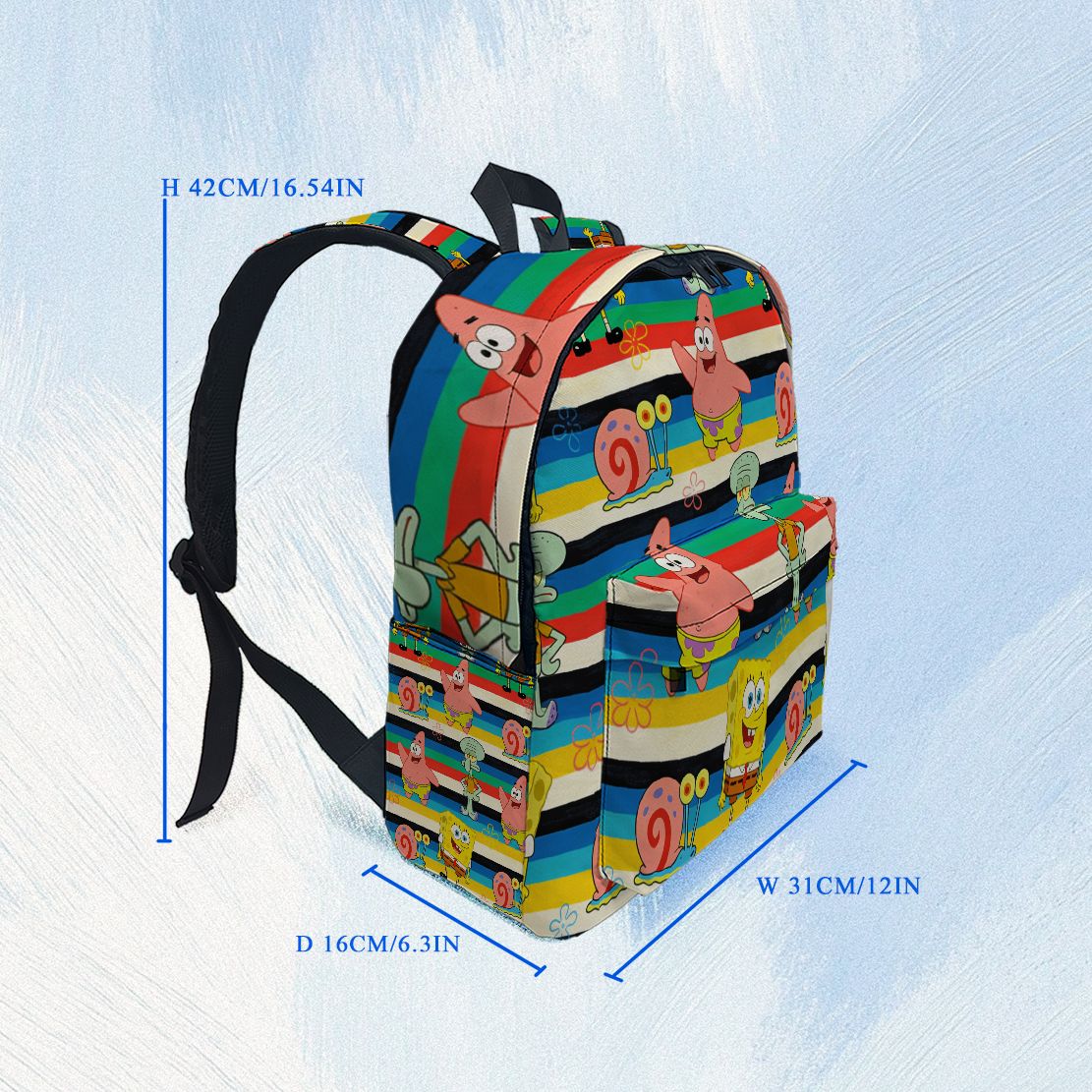 SpongeBob SquarePants Striped  – School Backpack Teen recenzja i cena