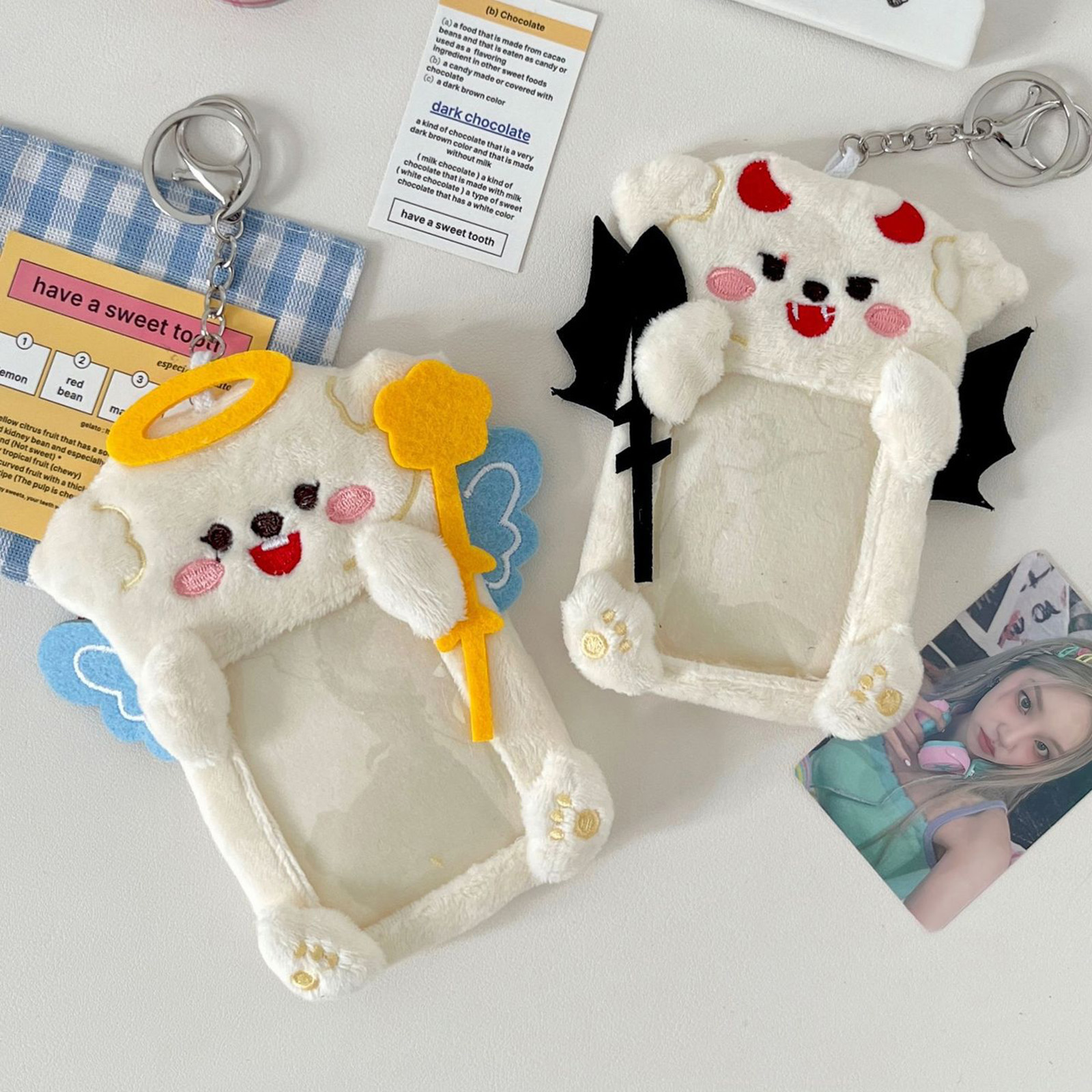 Plush Angel Devil Keychain Cut – Fashion Backpack Women recenzja i cena