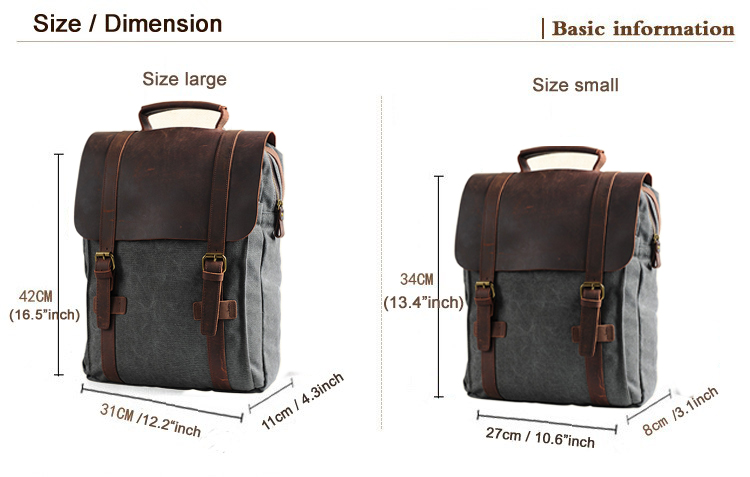 Fashion Male Backpack Leather  – Rucksack Military Style recenzja i cena
