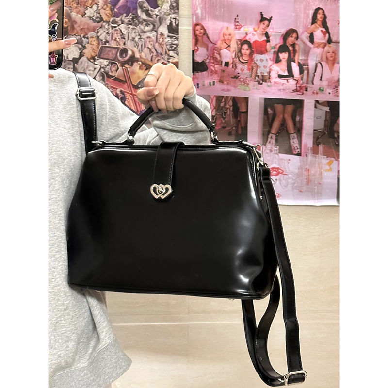 Vintage Black Y2k Mochila Wome – Leather Backpack Vintage recenzja i cena
