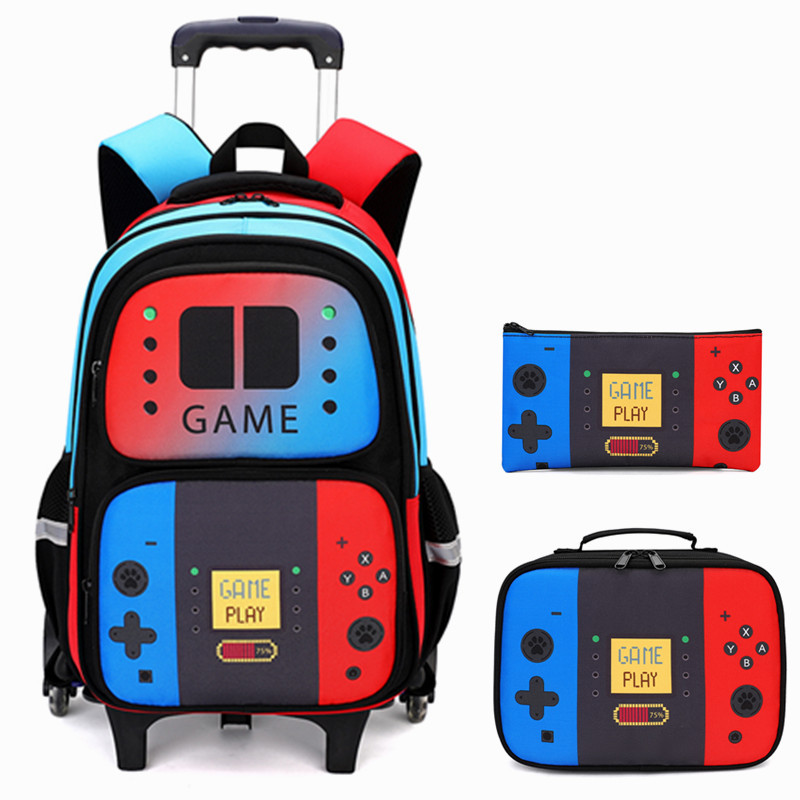 3PCS Kids Rolling Backpack for – School Backpack Teen recenzja i cena