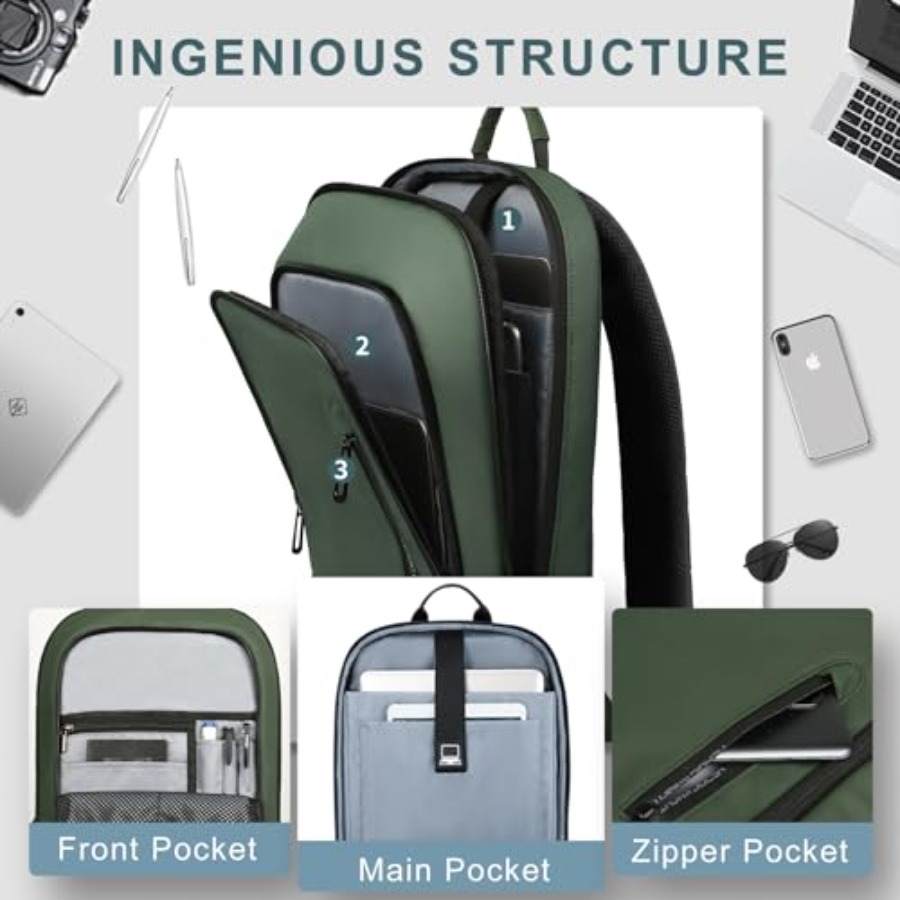 Backpack for Men Business Slim – Travel Backpack Anti Theft recenzja i cena