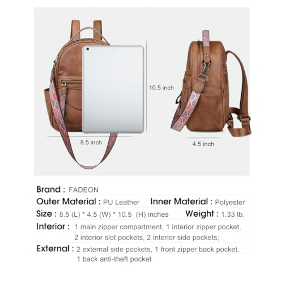 Mini Backpack Purse for Women, – Mini Backpack Purse recenzja i cena