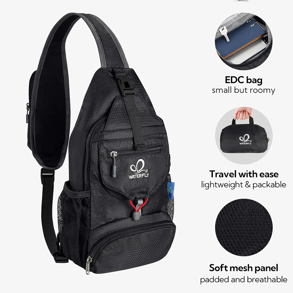 WATERFLY Chest Bag Shoulder Sm – Sling Backpack Shoulder recenzja i cena