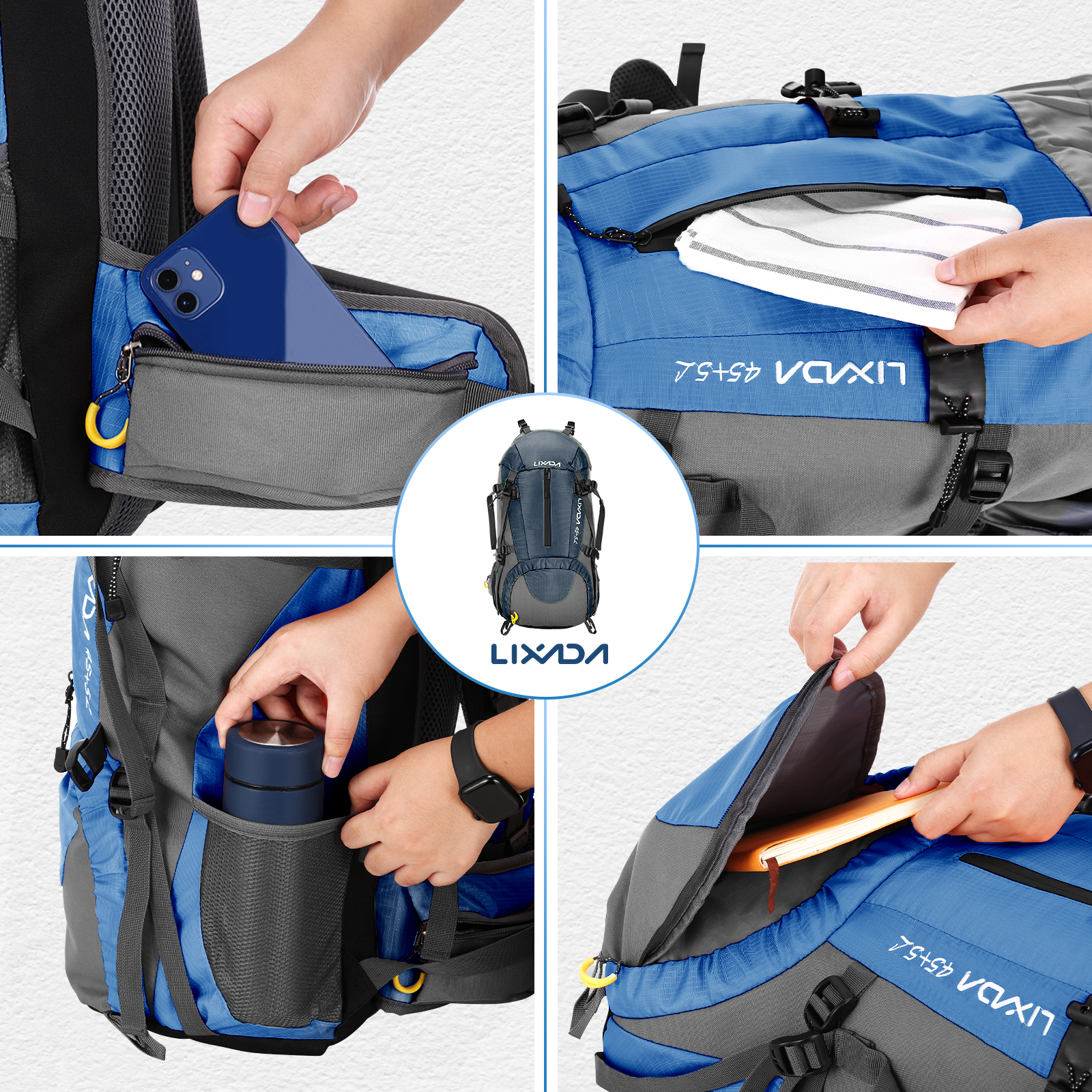 Lixada 50L Large Waterproof Tr – Rain Cover Backpack recenzja i cena