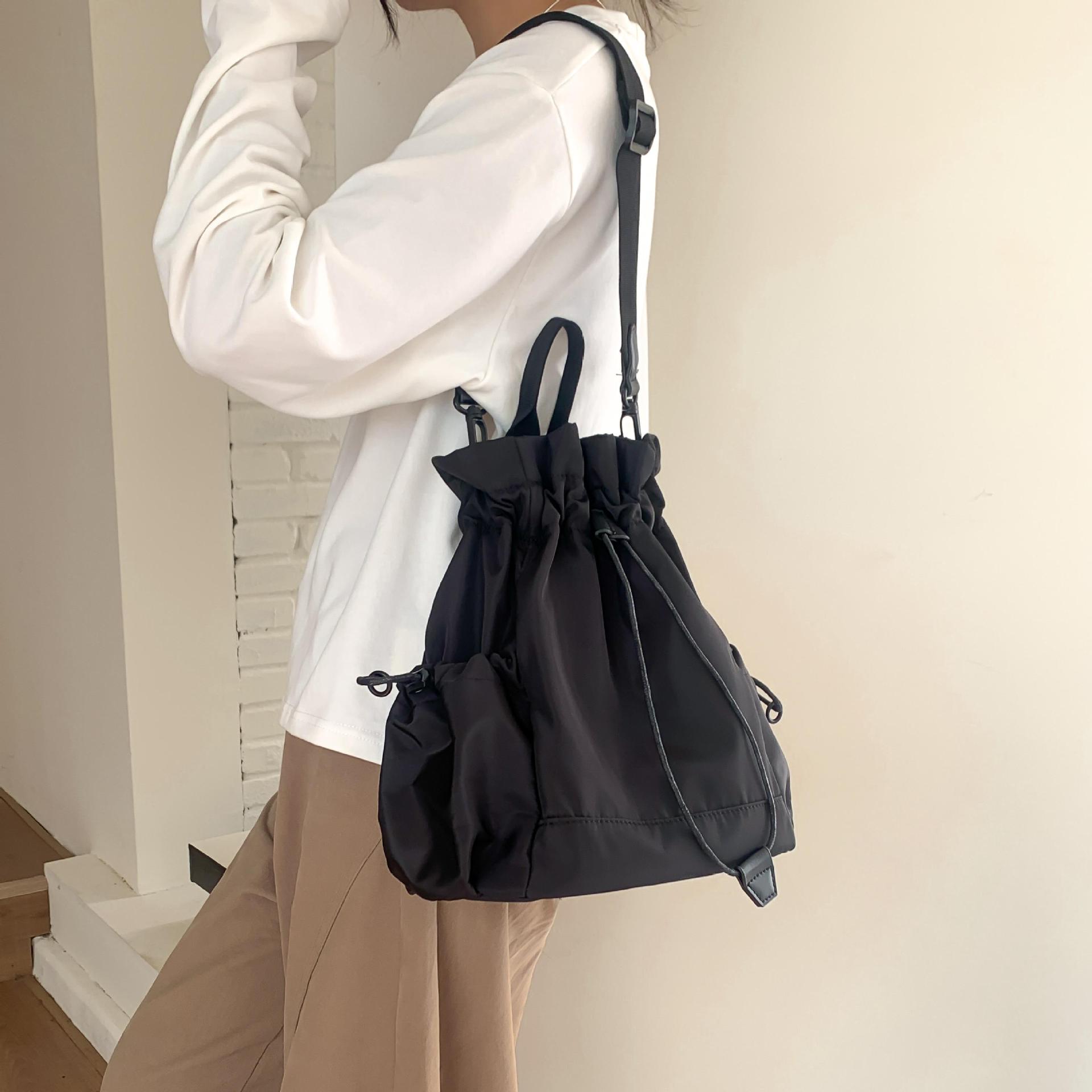Multi-function Drawstring Buck – Canvas Backpack Casual recenzja i cena
