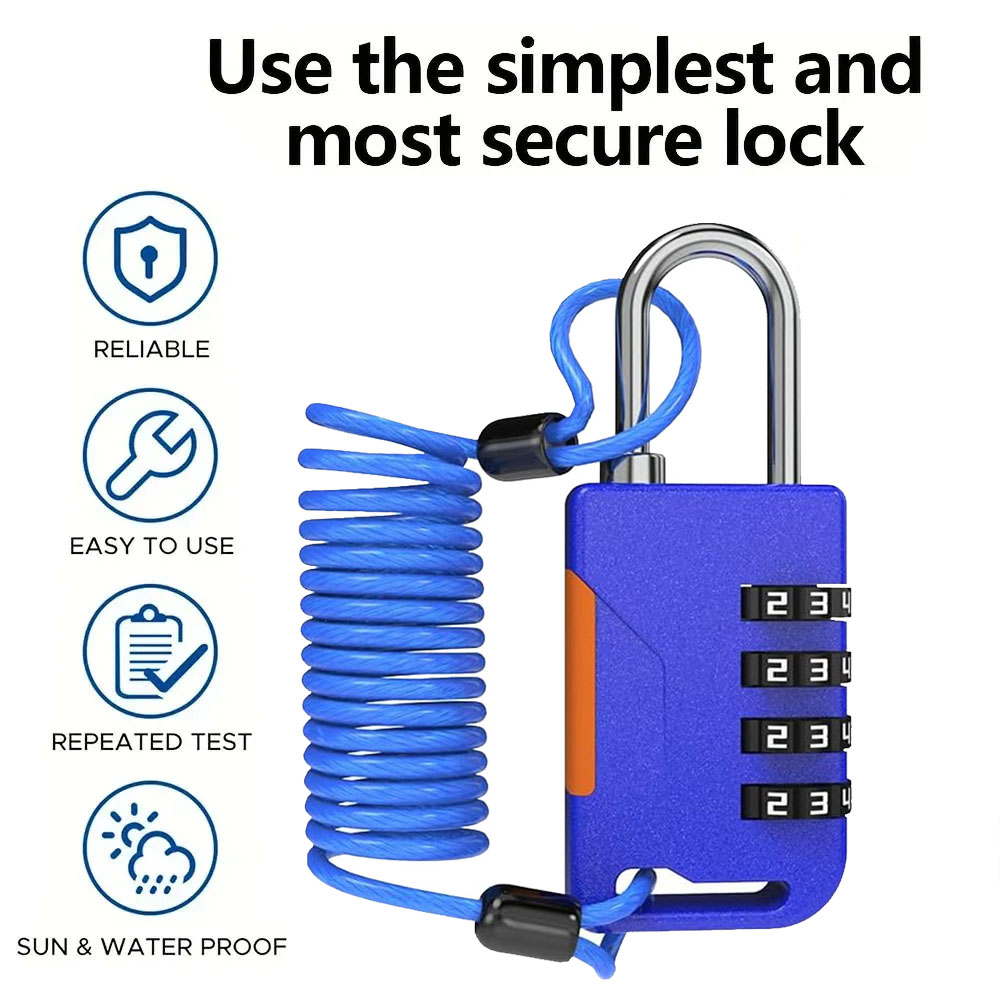 4 Digit Combination Padlock wi – Travel Backpack Anti Theft recenzja i cena