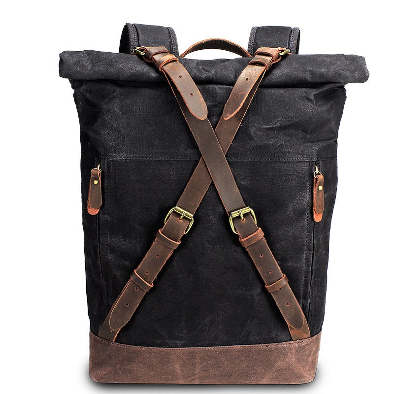 Retro Canvas Leather Backpacks – Leather Backpack Vintage recenzja i cena