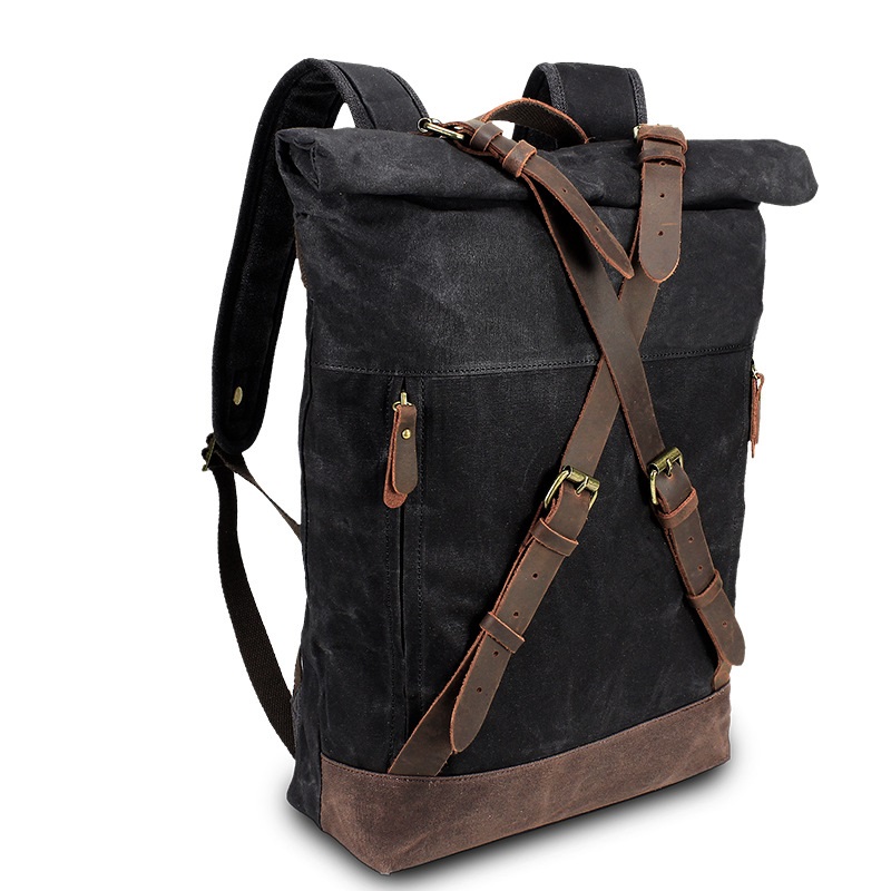 Retro Canvas Leather Backpacks – Leather Backpack Vintage recenzja i cena